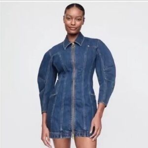 NWT Gap x Cult Gaia Denim Barrel Mini Dress size Small